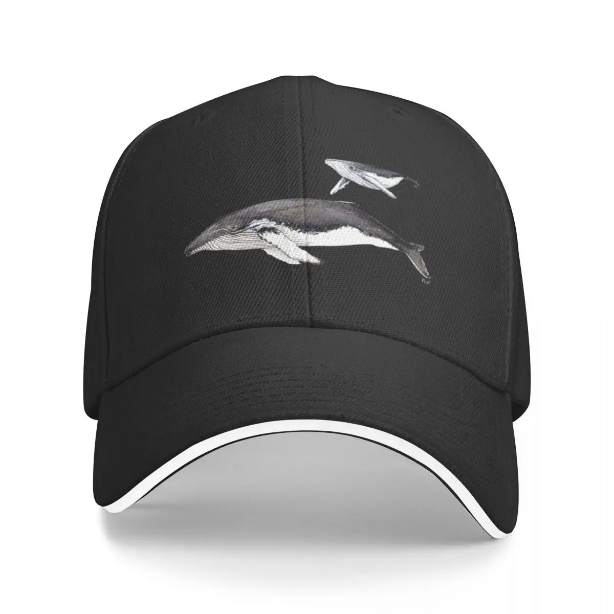 

North Atlantic humpback whale Baseball Cap Golf Hat Golf Hat Man Uv Protection Solar Hat Men's Luxury Women's