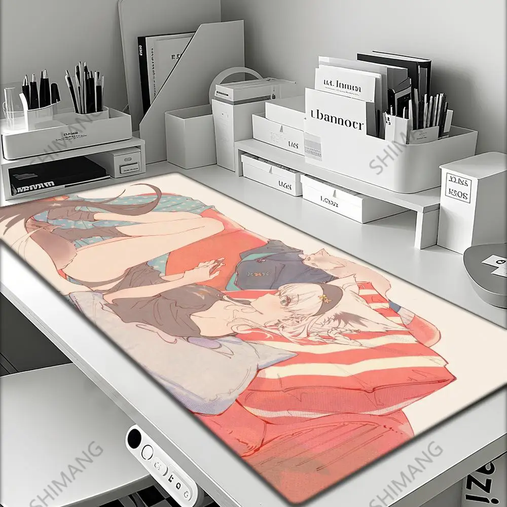 

Kawaii Cute Anime Shirakami Fubuki Mouse Pad Large Extended Mause Desktop Mats Gaming Accessories HD Student Writing Pad