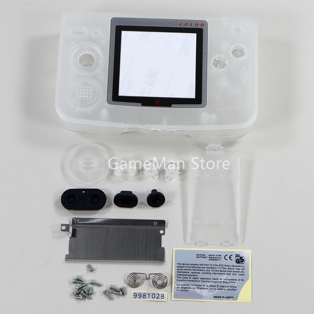 Nk ngpc、neogeoポケットカラーコンソールシェル用プラスチックケース