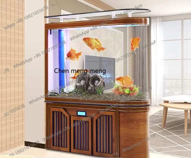 

D182Fish tank aquarium glass fish tank under filter goldfish tank screen partition