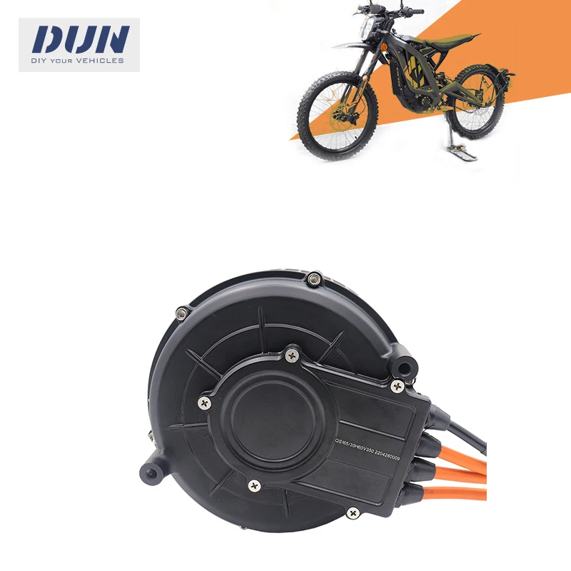 

QS165 V2 35H 5KW Peak 10KW 6500RPM Mid-Drive Motor For Sur-ron Light Bee Moped