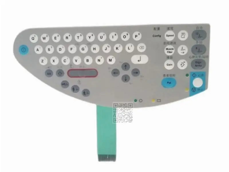 New GE MAC1200ST MAC1200 ECG Press Film Operation Film Keyboard Panel