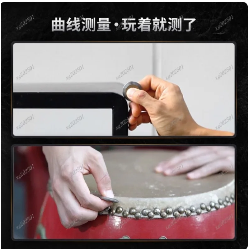 مسطرة لوغاريتمية دائرية من سبائك التيتانيوم - EDC لتخفيف الضغط على العملات المعدنية لعبة مسطرة حساب دائرية