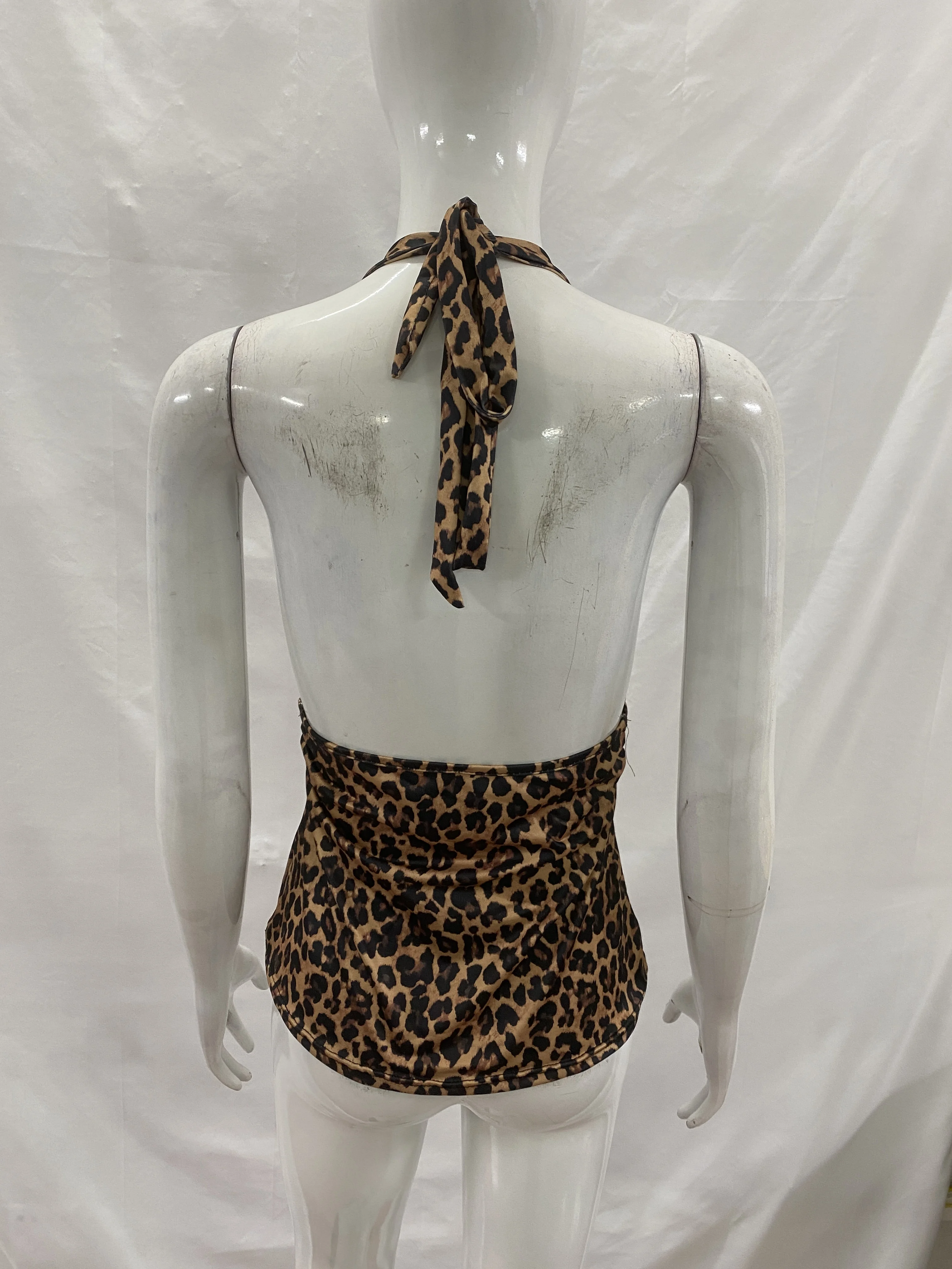 2026 Summer Women's Y2K Polka Dot Strap Top Deep V-neck Ruffle Waist Hemp Sexy Slimming Sleeveless Casual Tank Top