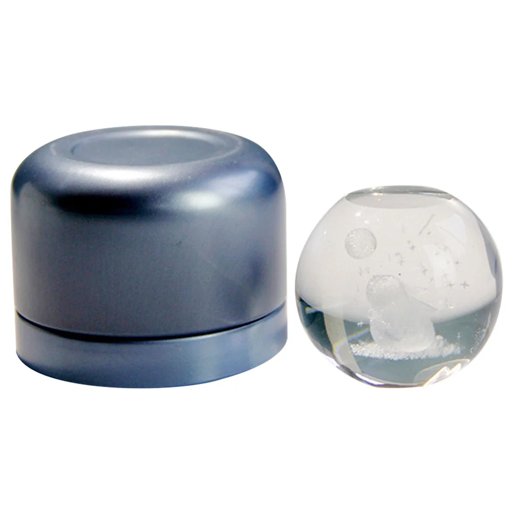 

Glass Crystal Sphere Rabbit Ornament with Iron Stand Elegant Home Decor Birthday Wedding Gift Decorative Crystal Ball