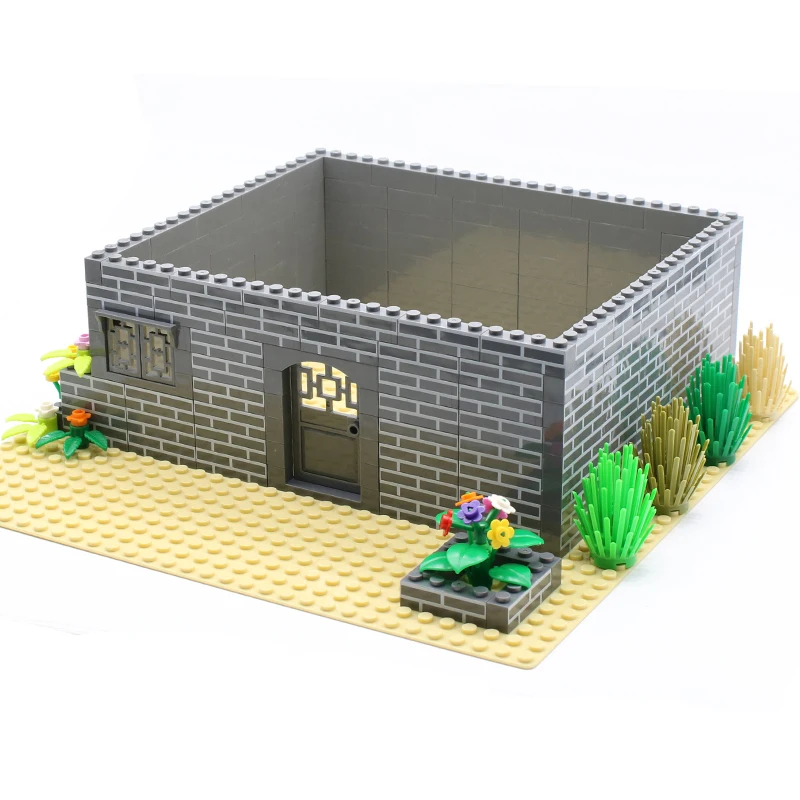 Marumine MOC Bricks 100 Stück 1 x 4 Hauswand-Bausteine, Würfelteile, kompatibel mit 15533 Bauidee, Zubehörteile – Detail 4