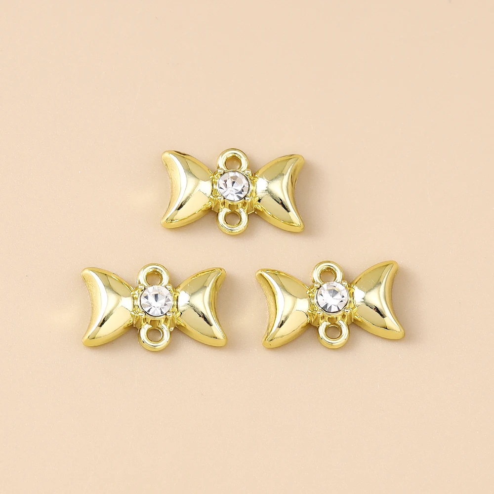 Leslie 5 Stück Niedliche Kristall-Sailor-Moon-Anhänger und Verbinder für Ohrringe, Armbänder, Halsketten, Schleifen-Anhänger, DIY-Schmuckherstellung – Detail 5