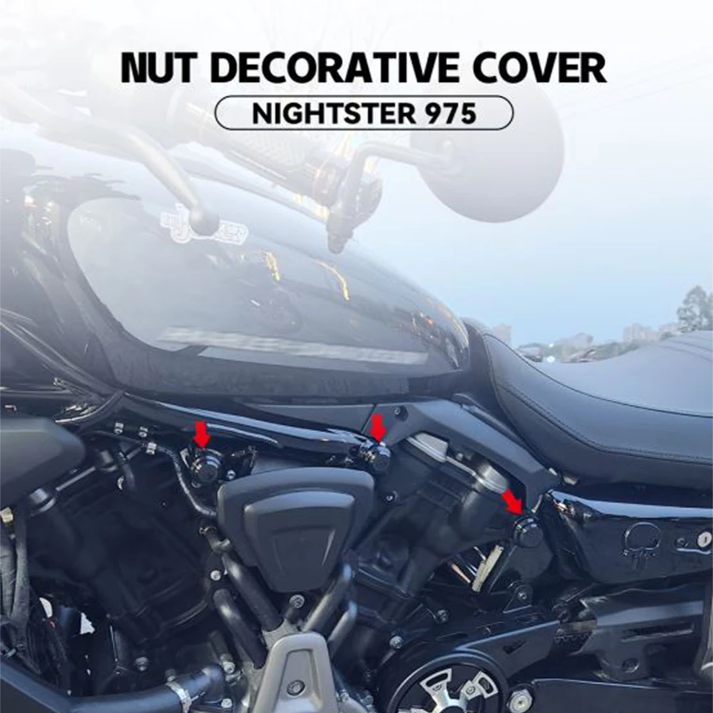 New Motorcycle Nightster 975 Nut Cover Design Premium Width 15 22 For Harley Nightster 975 RH 975 2022 2023