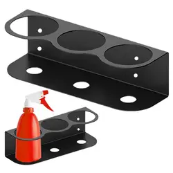 Spray Bottle Holder Wall Mount Steel Spray Can Holder Wall Mount All-Purpose Paint Bottle Organizer Wall Mount Bracket Tool