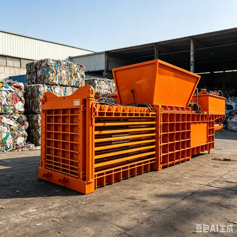 Auto Recycle Strap Tension Control System Fully Automatic Horizontal Baler For Waste Cardboard Bale Binding Production Line
