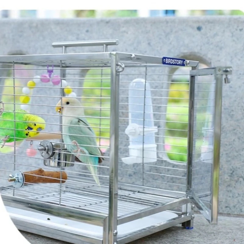 

Parrot Carrier Small Bird Cages Nesting Transport Cage Bird Feeder House Outdoor Parrot Accessories Agapornis Decorative Cage