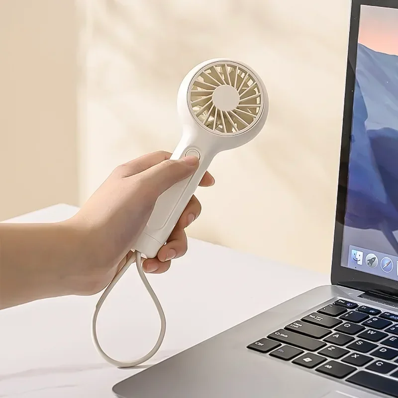 3 Speeds  Mini Portable Fan Powerful Handheld Rechargeable Lightweight Small Kid Girl Women Cute Travel Outdoor Indoor Commute