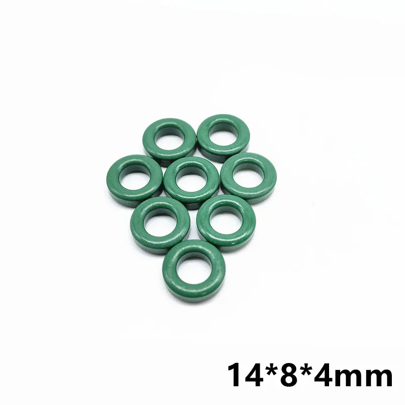 5pcs Mn-Zn High Conductivity 10K Green Ferrite Core Ring 14*8*4mm anti-interference Core 14mm x 8mm x 4mm