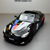 1:22 Z4 Convertible Foldable Roof Hidden Alloy Diecast Metal Car Model Sound light Collection Ornament toy Gifts