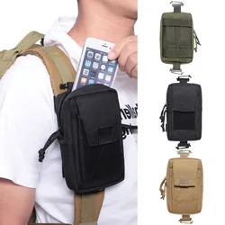 Molle riñonera táctica edc para exteriores, bolsa de emergencia para teléfono, accesorios deportivos para correr, herramientas de escalada, bolsas de caza