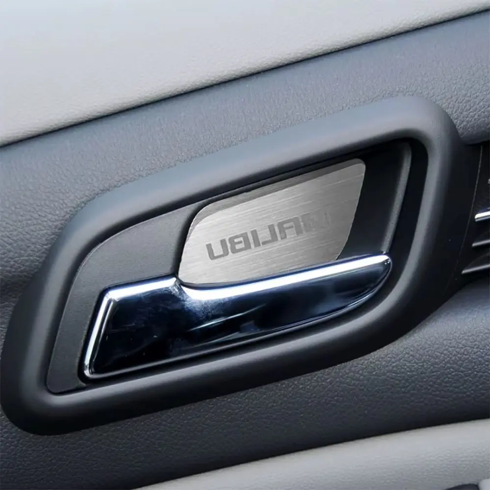 Adesivi per maniglie interne in metallo argentato per Malibu 2013 2014 2015 Accessori Ricambi auto