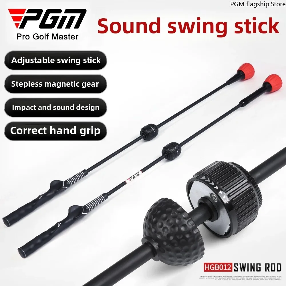 PGM Golf Sounding Swing Bat, Adjustable To 6 Levels, Pre-game Warm-up, Swing Training Device, Beginner Supplies HGB016