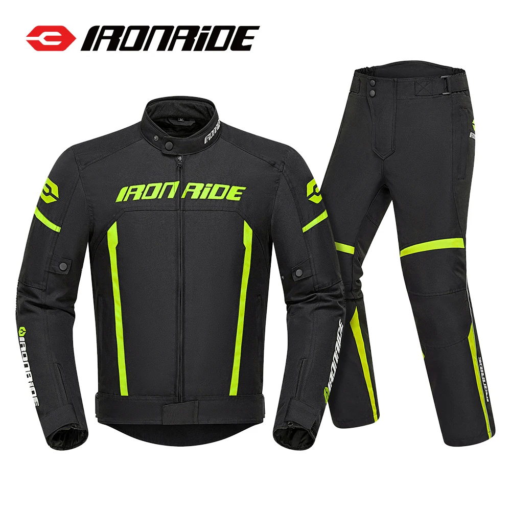 New Motorcycle Riding Jacket For Autumn And Winter Breathable Rainproof Reflective Pants Jacket With Built-in Fall Protection