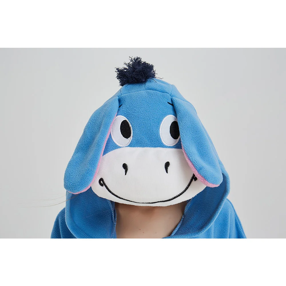 Azul Burro Cosplay Trajes Homens Mulheres Festival Diversão Bonito Terno Kigurumis Onesies Halloween Outfit Festa Macacão Animal Pijama