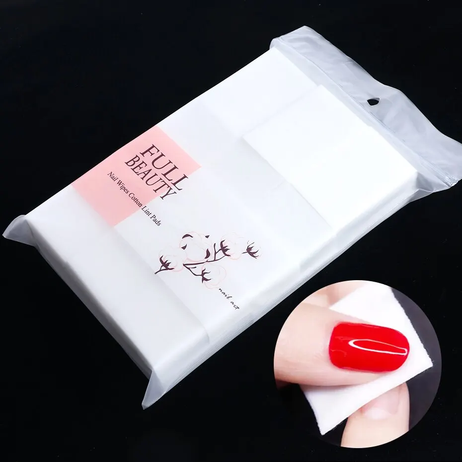 450pcs Lint-Free Nail Polish Remover Wipes Cotton Wipes Manicure Cleaner UV Gel Nail Polish Removal Pads Papers Cleansing Tools