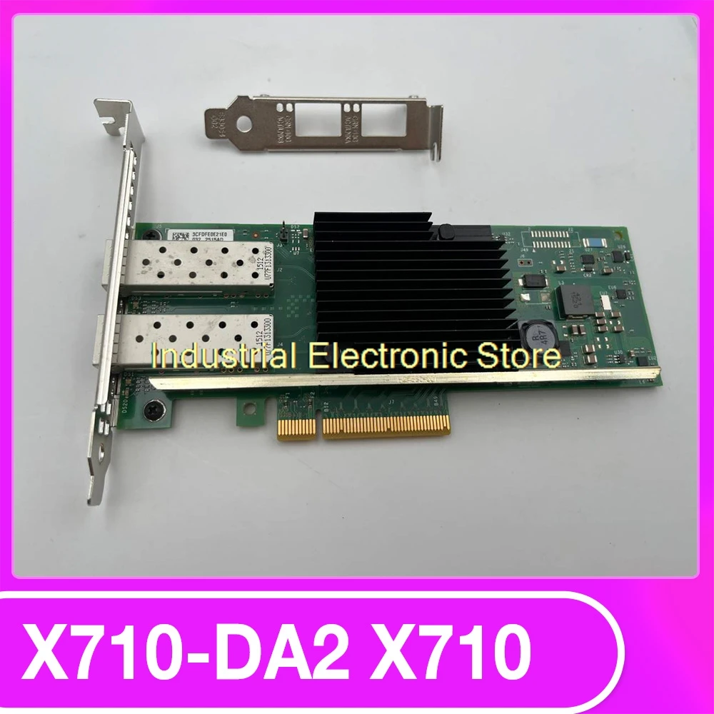 For DELL For Intel X710-DA2 X710 Dual-port 10 Gigabit Optical fiber Network Card 5N7Y5 0Y5M7N