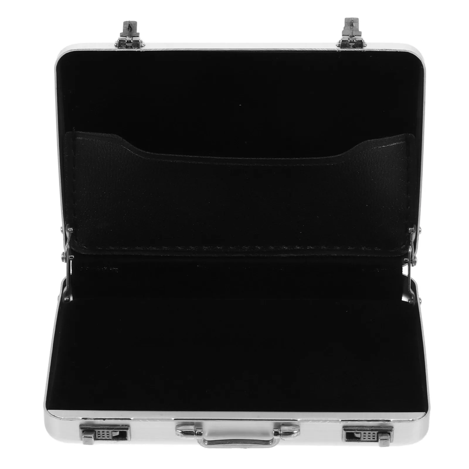 

Aluminum Business Card Holder Mini Briefcase Compact Storage Box Office Supplies Visiting Cards ganizer Desk Travel Gift