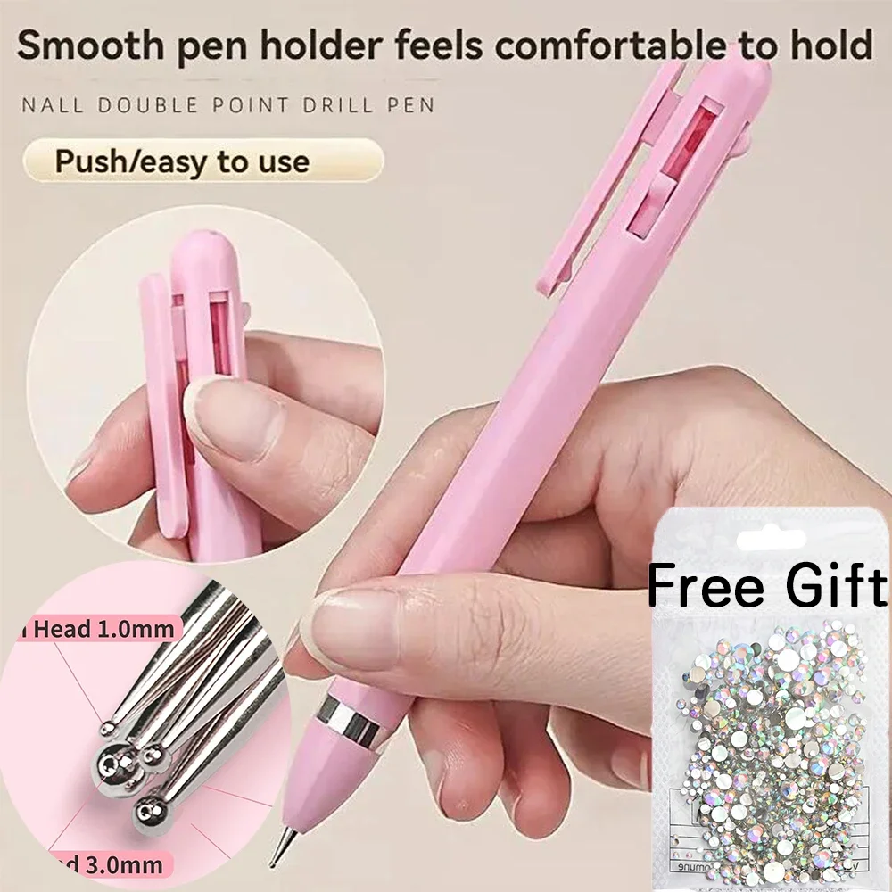 

4 в 1, инструменты для дизайна ногтей, наконечник для дизайна ногтей, точечная краска, маникюрный набор, вращающаяся шариковая ручка, инструменты для нанесения точек, ручка для ногтей