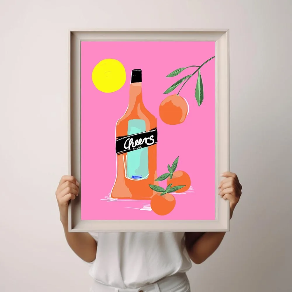 انظر جيدة في كل الأشياء قماش طباعة قماش اللوحة الملصقات الملونة نمط الحياة جدار ديكور فني للمنزل لغرفة المعيشة غير المؤطرة #3