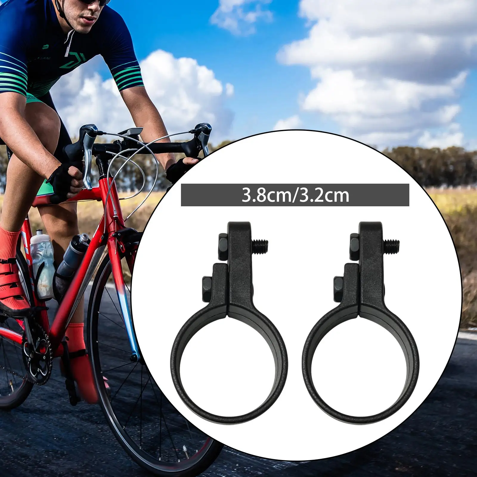 

2 шт., велосипедные крылья, монтажный зажим, кронштейн, адаптер для горной дороги, велосипедная вилка, аксессуары для ремонта, универсальный, черный