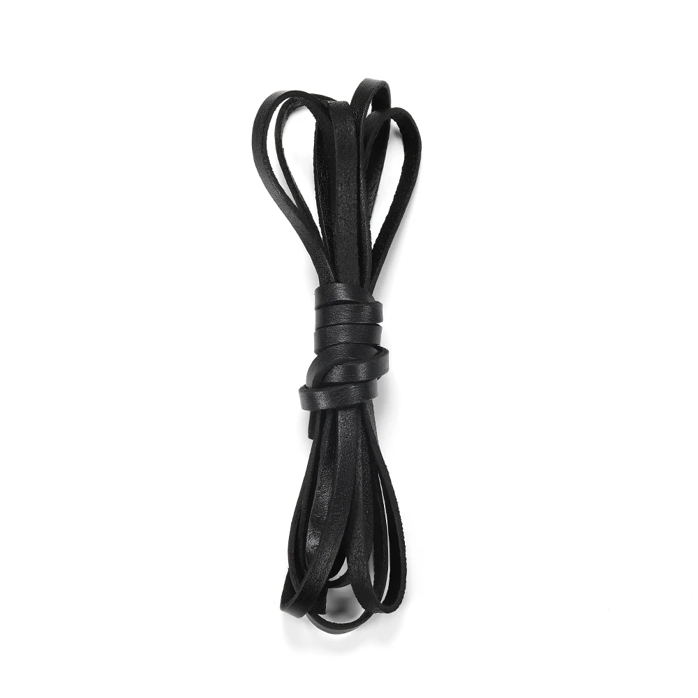 2 Meter 3 Kleuren Retro Lederen Koord 2-10 Mm Platte Strand Koe Lederen Touw Fit Ketting Armbanden diy Sieraden Accessoires
