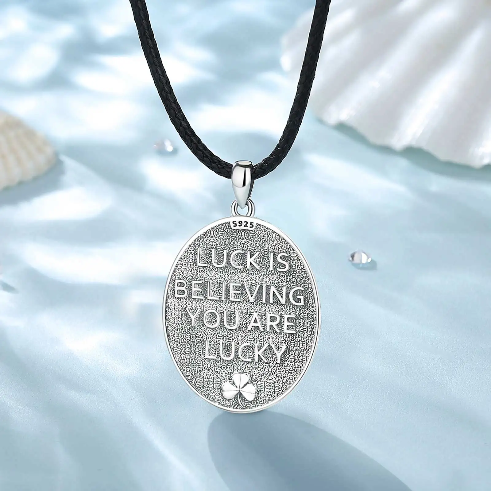 Imagem -04 - Sterling Silver Saint Patrick Colar Amuleto Vintage Pingente Jóias Religiosas Presente para Homens e Mulheres Eudora-925