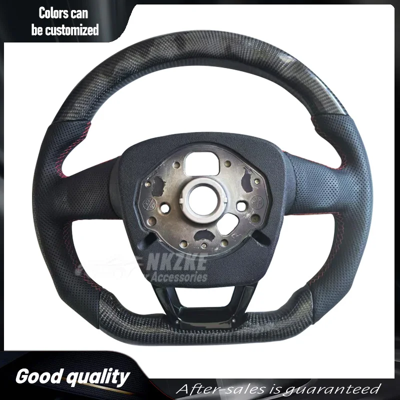 Carbon Fiber Heated Steering Wheel, Suitable For Audi Q5 SQ5 Q5L Q7 Q8, Equipped With LED light Group, Car Accessories