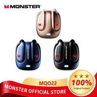 Monster MQO22 TWS Bluetooth Earphones Clip Design Touch HD Call With Mic Headphones Sports Gaming Headset
