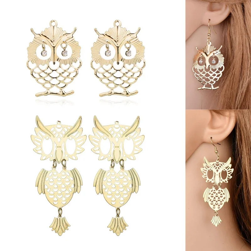 

Engood 60Pcs Alloy Hollow Owl Button for DIY Earring or Necklace Pendants Hair Accessories Sewing Trim & Embellishments Craft