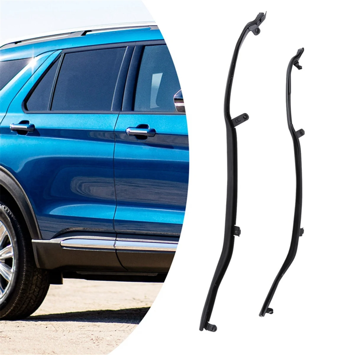 Car Rear Door Front Weatherstrip Seal for Ford Explorer 2011-2019 Door Sealing Strips BB5Z7825324B BB5Z7825325B