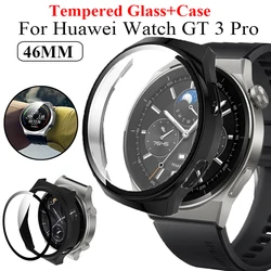 Vidrio templado y funda para Huawei Watch GT 3 Pro, Protector de pantalla de 46mm, cubierta protectora completa, película de carcasa de PC, accesorios GT3 Pro