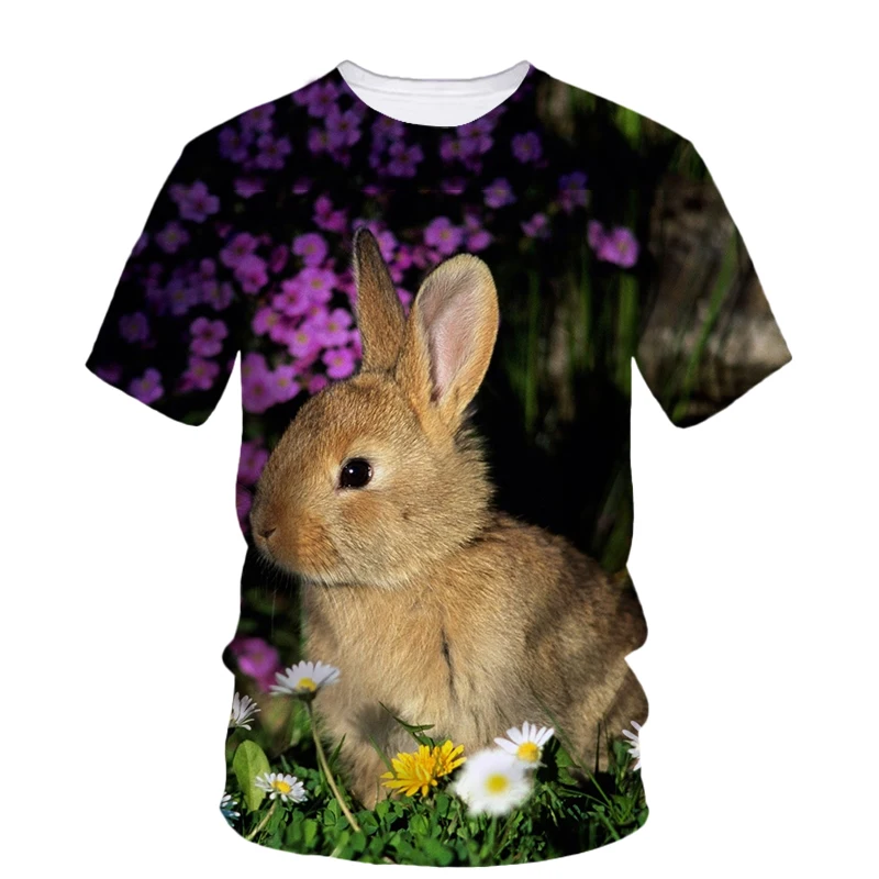 New Trend Rabbit Easter Egg Easter Bonus Unisex T-shirt Summer Fashion Fun harajuku Casual Originality Printed Short Sleeve Tees