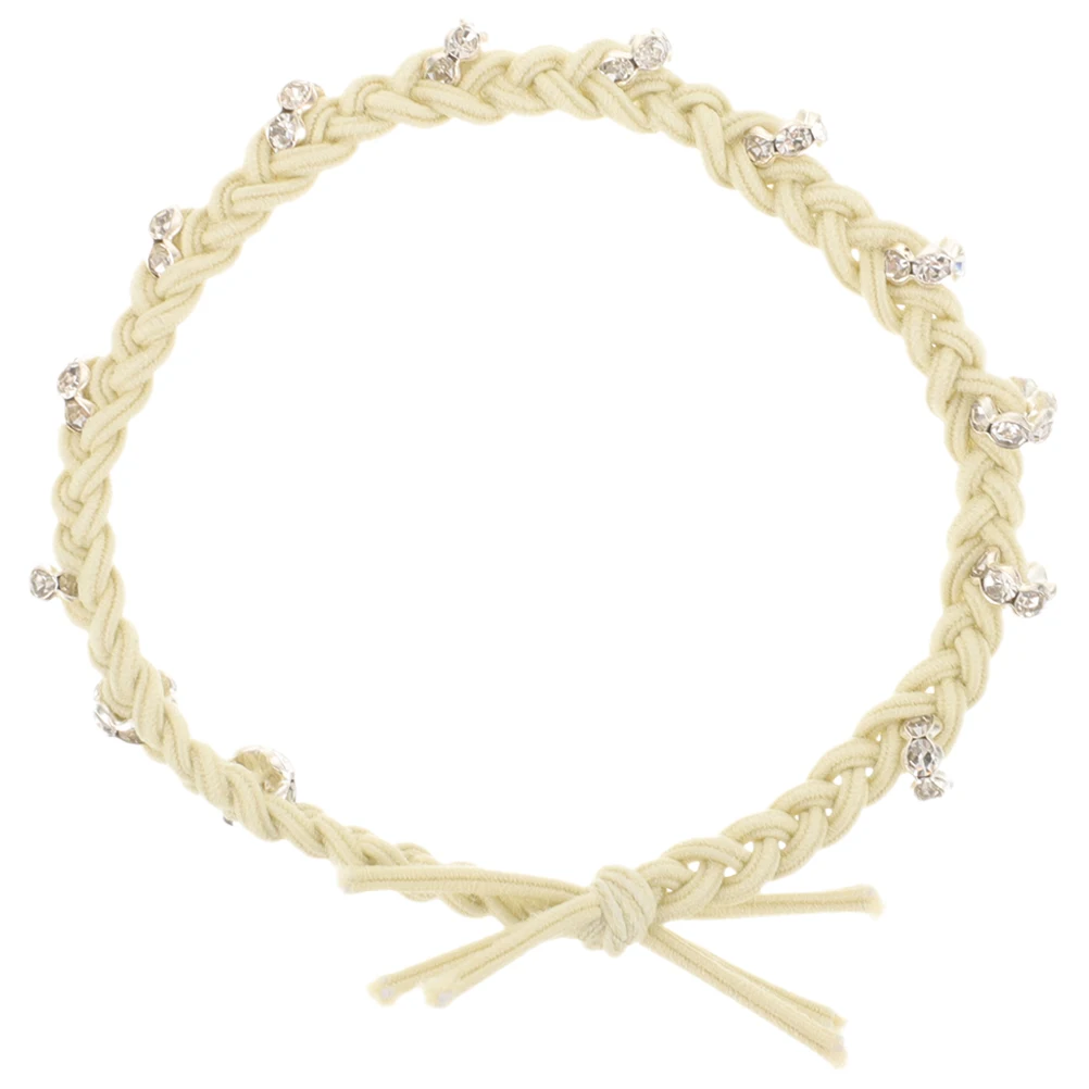 

10 Pcs Diamond Encrusted Colorful Twist Hair Rope Elastic Ponytail Holders Rhinestone Hair Ties Women Girl Accessories