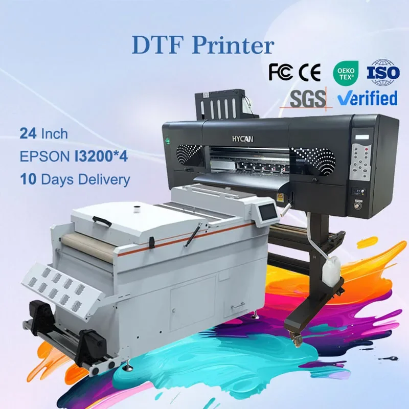 

Continuous scanning and printing 24 inch 4 I3200 head automatic t-shirt dtf printing machines 24 in for small business