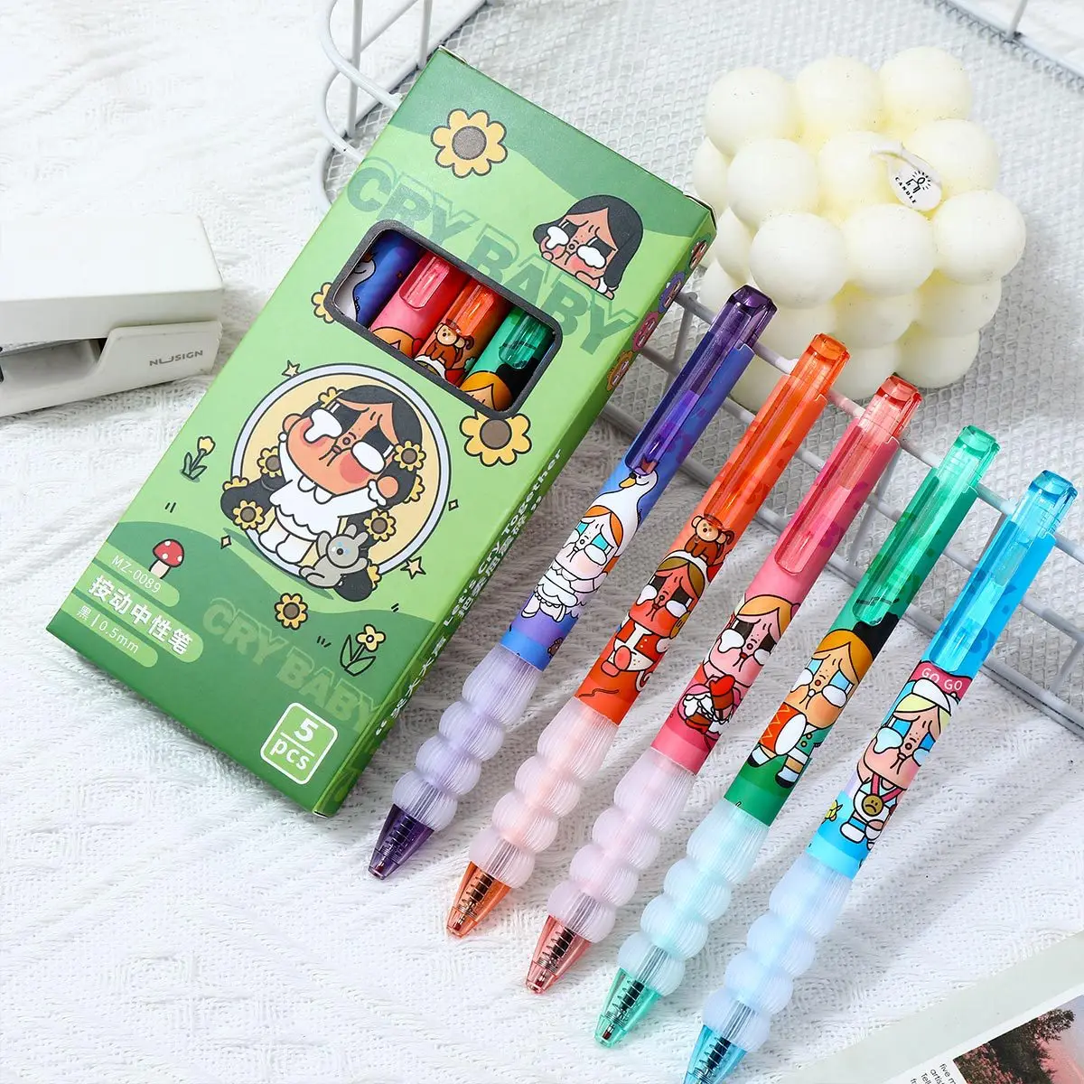 

Crybaby Pen Cartoon Hot selling cute and smooth writing ST quick dry press neutral pen student reducing pen hand account pen