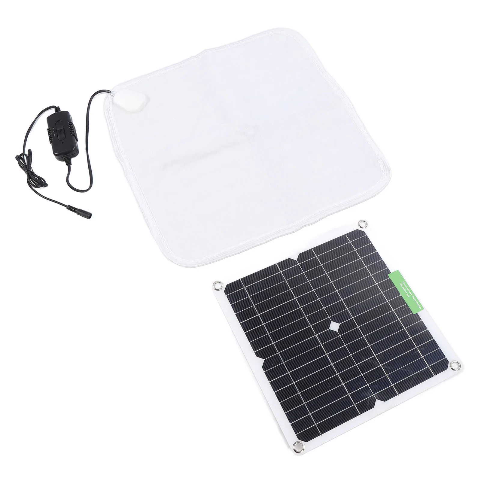 Solar Panel Heating Blanket 12V 50W Rapid Uniform Heating Soft Portable Pet Heating Pad for Car Outdoor Use