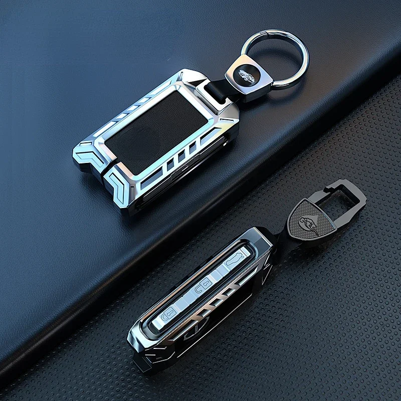 For Volvo XC60 XC90 XC40 S90 S60 Zinc Alloy Temperament Silver Car Key Case Keyless Cover Key Shell Car Accessories