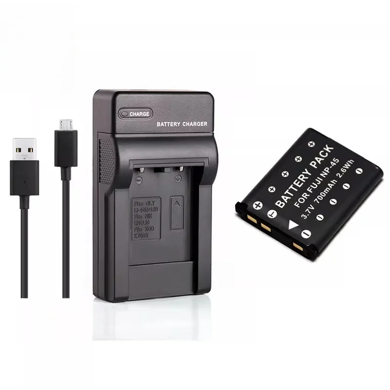 700mAh High Capacity Rechargeable Li Ion Battery and Charger Set for Kodak PIXPRO SL5 FZ55 FZ53 FZ52 X52 Digital Camera