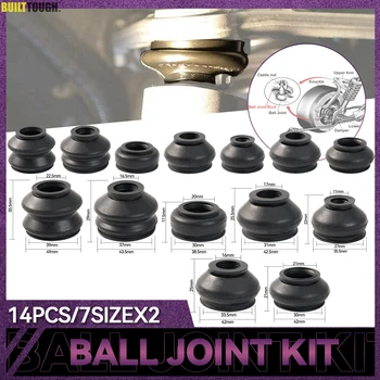 7SizeX2 Giunto sferico in gomma universale Tappo parapolvere Tappo tirante Collegamenti Set terminale Kit di sostituzione Protezione Accessori auto