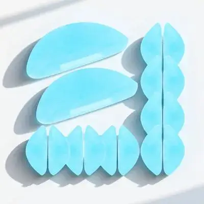 

10 Pairs Nose Pads Soft Silicone Blue Eye Glass Nose Pads Durable Anti Slip Eyewear Supplies Frame Pad Cushion