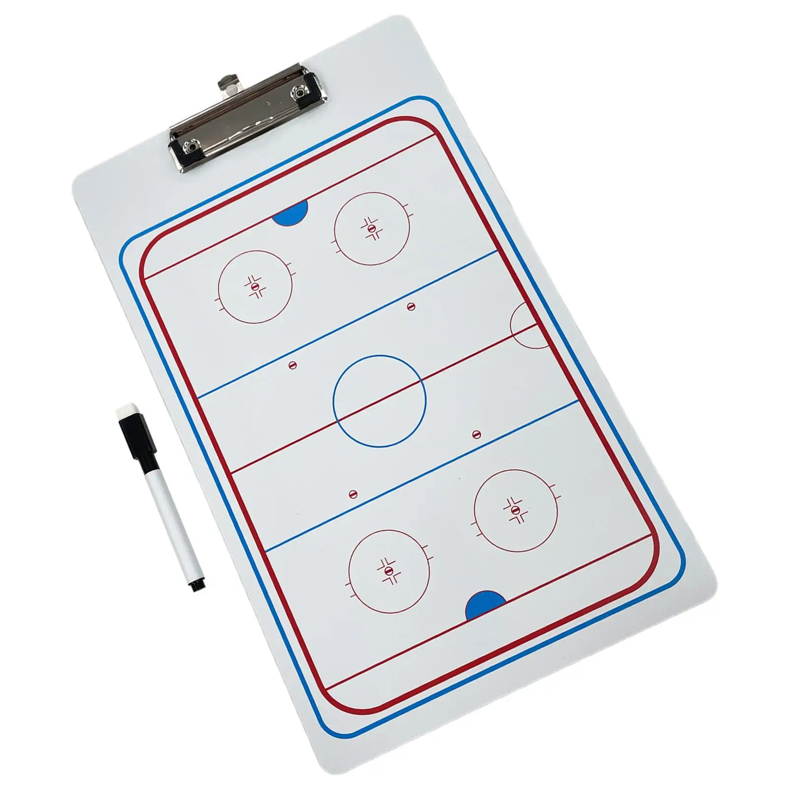 

Hockey Coaching Boards Game Plan Demonstration Portable with Marker Pen Teaching