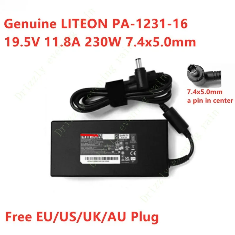 95%new Genuine for LiteOn PA-1231-16 19.5v 11.8a 230W 7.4x5.0mm AC adapter for laptop power supply charger