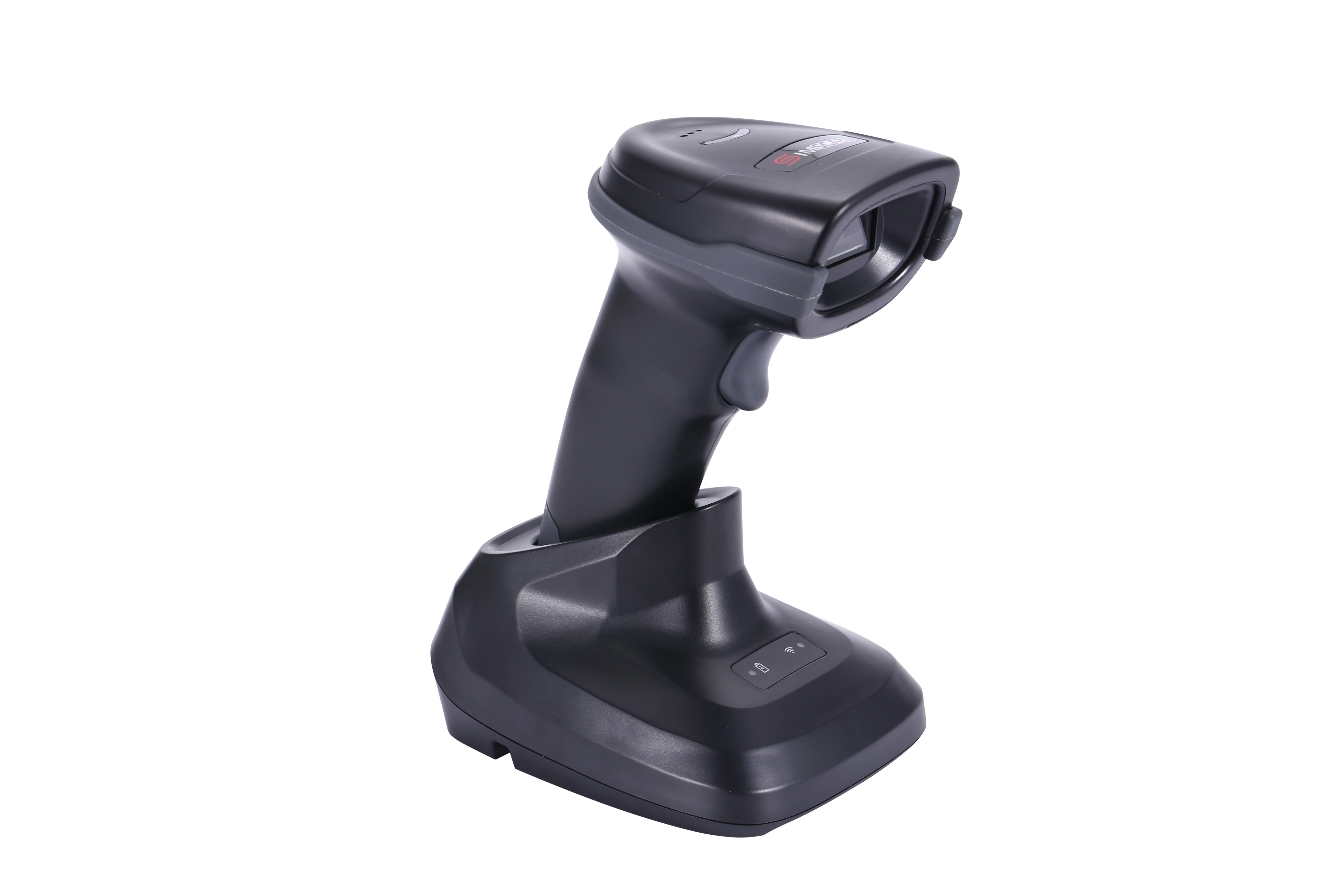 Handheld Sem Fio Barcode Reader, QR Code Scanner, Distância de Transmissão, 2D, CMOS 433MHz, 2D, 500m