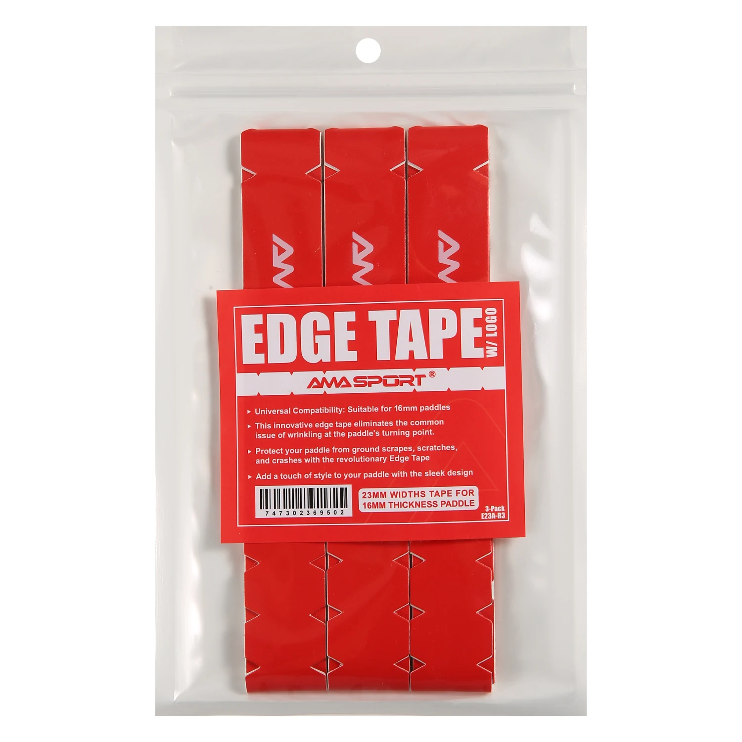 

AMASPORT Pickleball Paddle Protection Tape with logo for Paddle Edge Tape Racket Head Protection Tapes