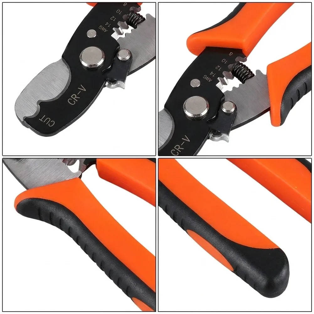 Multi-hole wire stripping pliers built for reliability in field and workshop environments with metal components